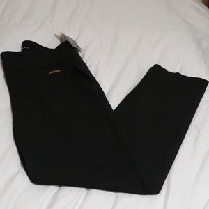 Green stretch dress pant